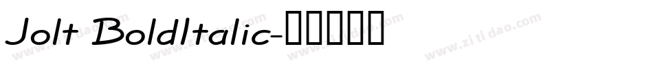 Jolt BoldItalic字体转换